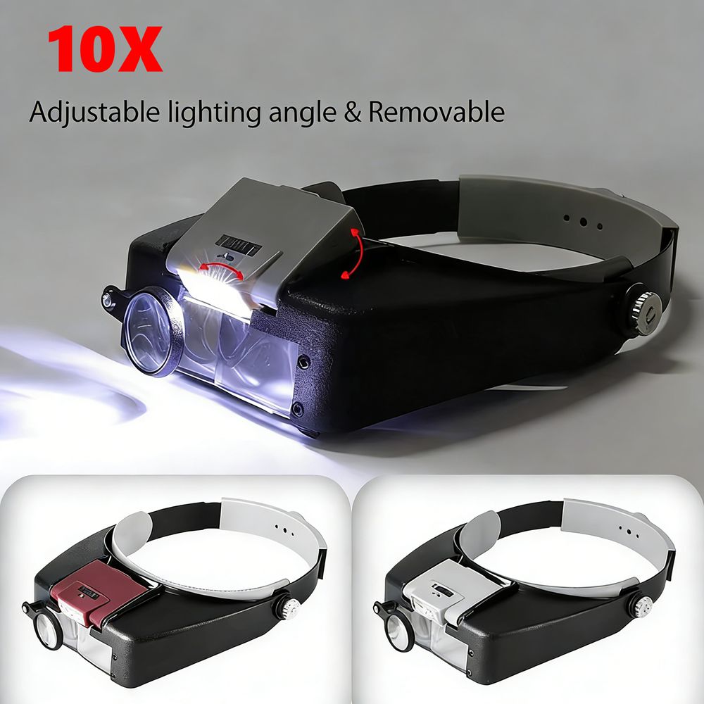 Headband Illuminated Magnifier – обзор и цена Electronics Repair Glasses