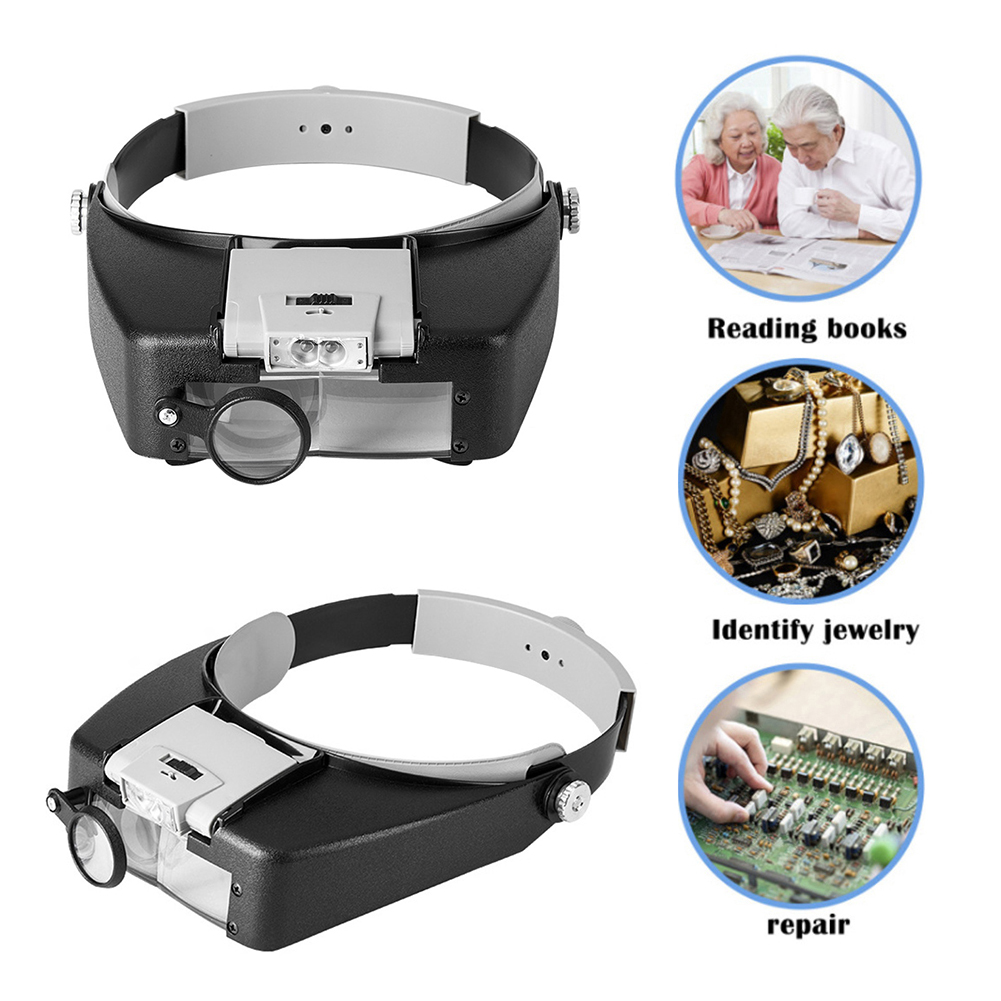 Headband Illuminated Magnifier – обзор и цена Electronics Repair Glasses