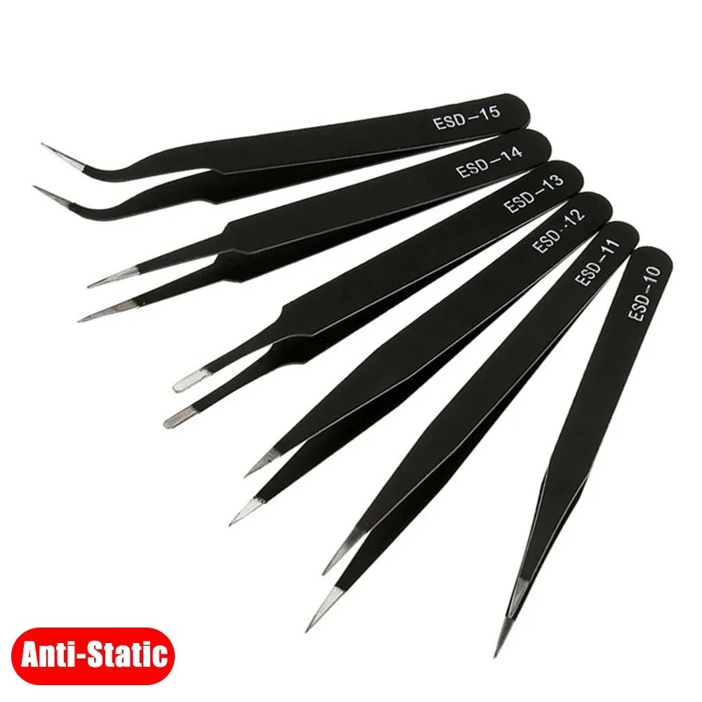 6PCS Precision Tweezers Set ES – обзор и цена Electronics Repair Tools And Equipment
