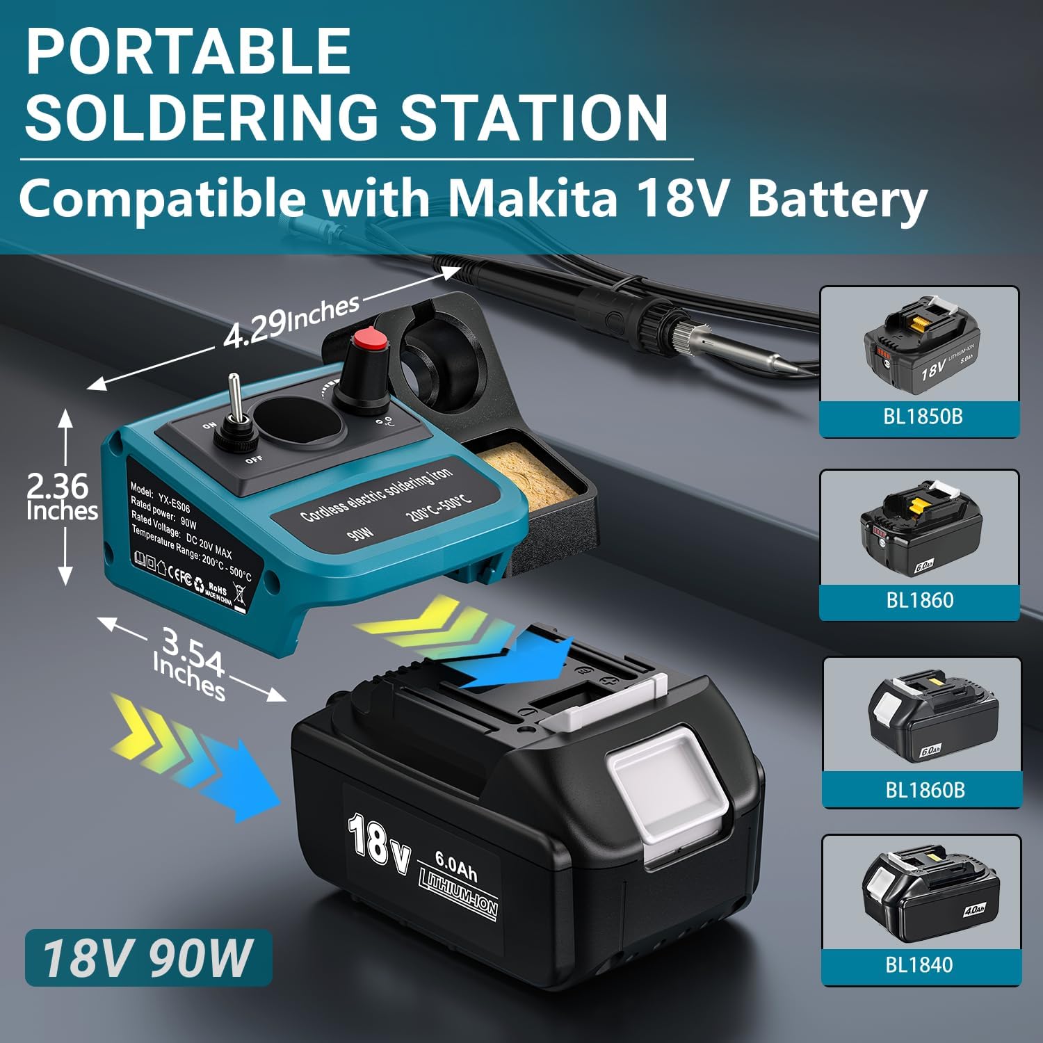 90W LED Digital Cordless Solde – обзор и цена Electronics Repair Kit With Soldering Iron