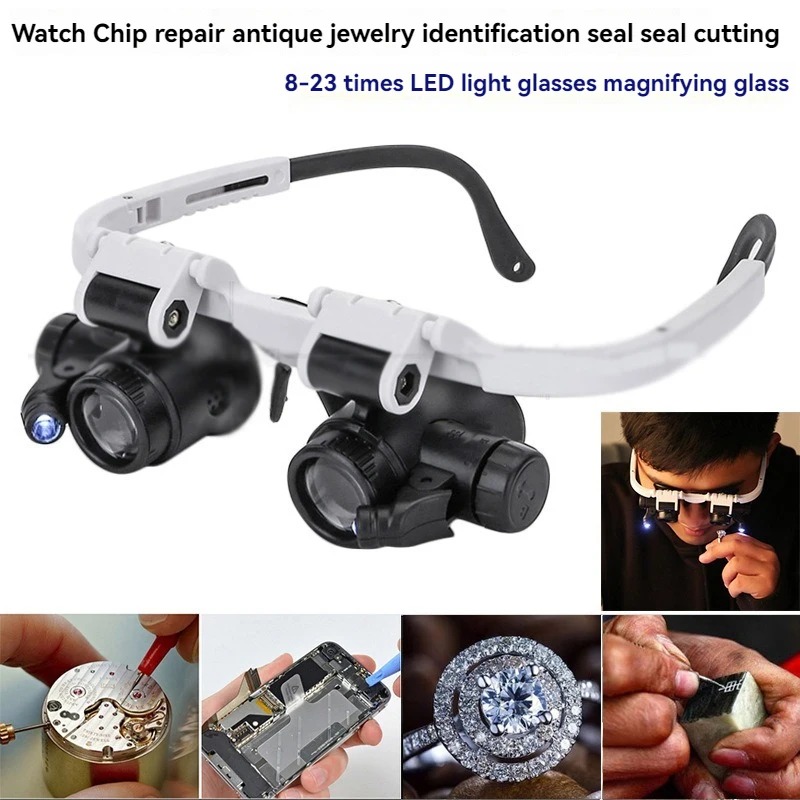 Magnifying Glass 8X/15X/23X Je – обзор и цена Electronics Repair Glasses