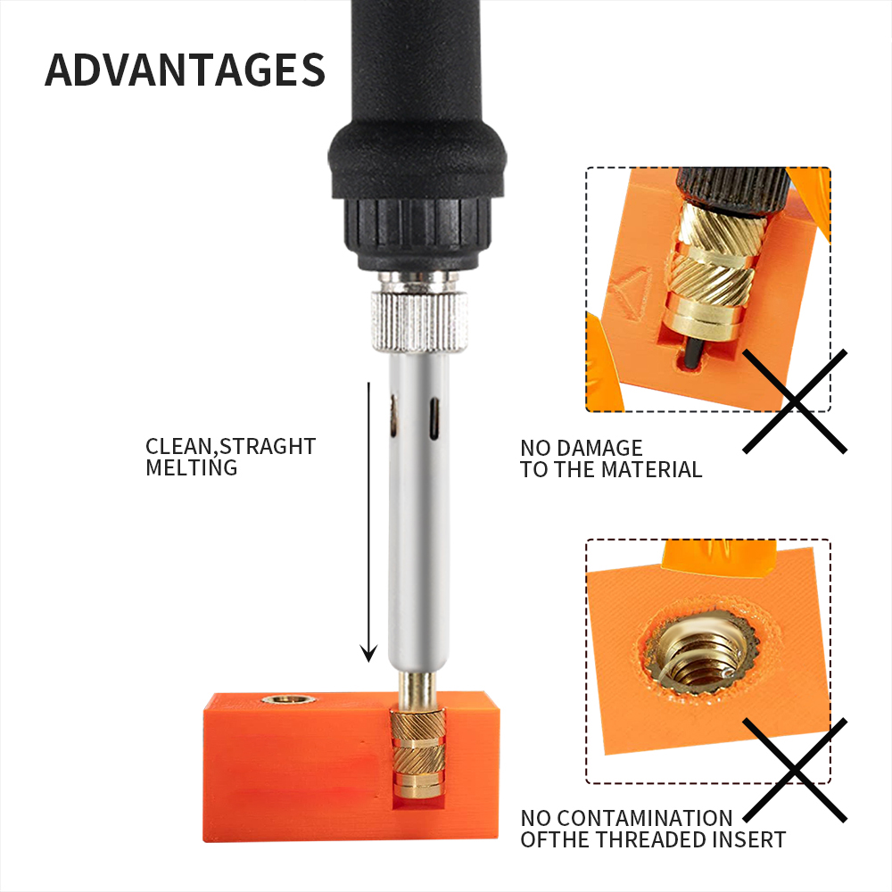 Heat Insert Nut Iron Tip M2 M3 – обзор и цена Electronics Repair Kit With Soldering Iron