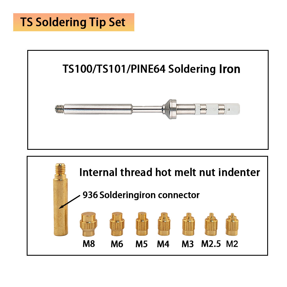 TS/T65 Heat Insert Nut kit 3D  – обзор и цена Electronics Repair Kit With Soldering Iron
